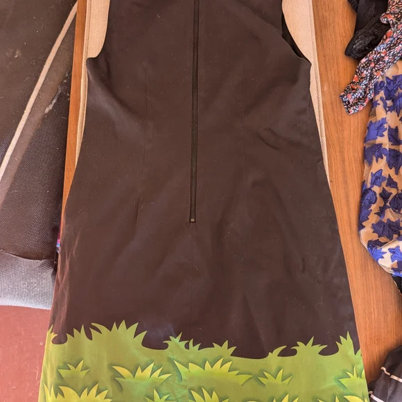 Alice + Olivia Black Dress with Red Bear Design - Picture 2 of 3